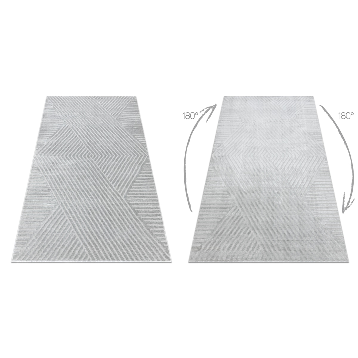 Dywan BALANCE 1503 szary - Geometryczny, 120x170 cm