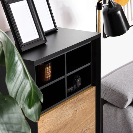 KONSIMO LOFTY Regał loft z ryflowaniem