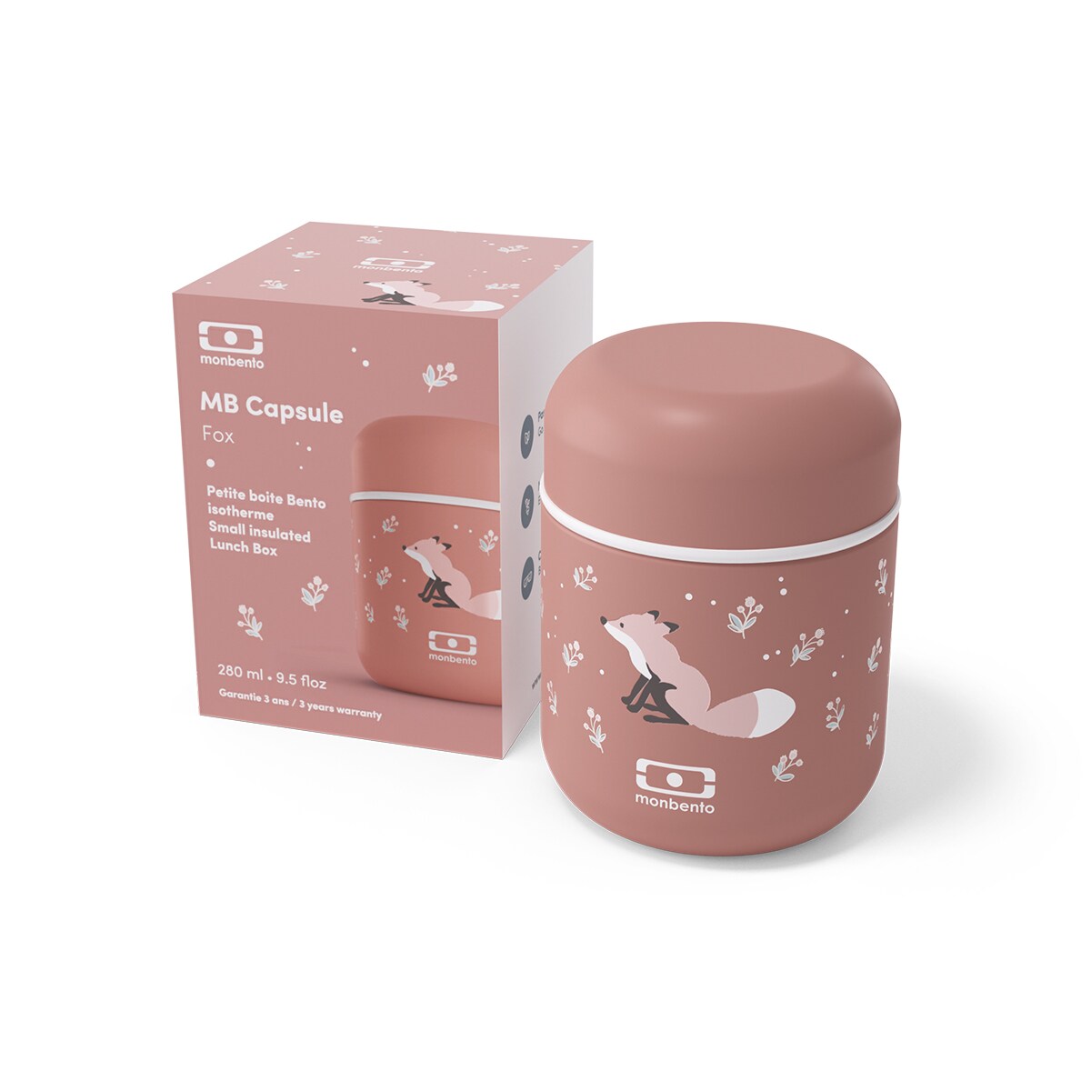 Termos obiadowy dziecięcy Fox Capsule, 280 ml, Monbento