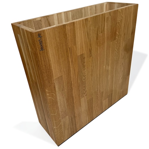 Donica drewniana dębowa na taras do salonu 60x60x20cm