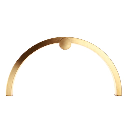 Kinkiet na ścianę Trioarc W0336 Maxlight LED 16W 3000K IP44 na przedpokój łuk złoty