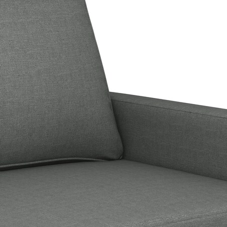 vidaXL Sofa 3-osobowa, ciemnoszara, 180 cm, tapicerowana tkaniną