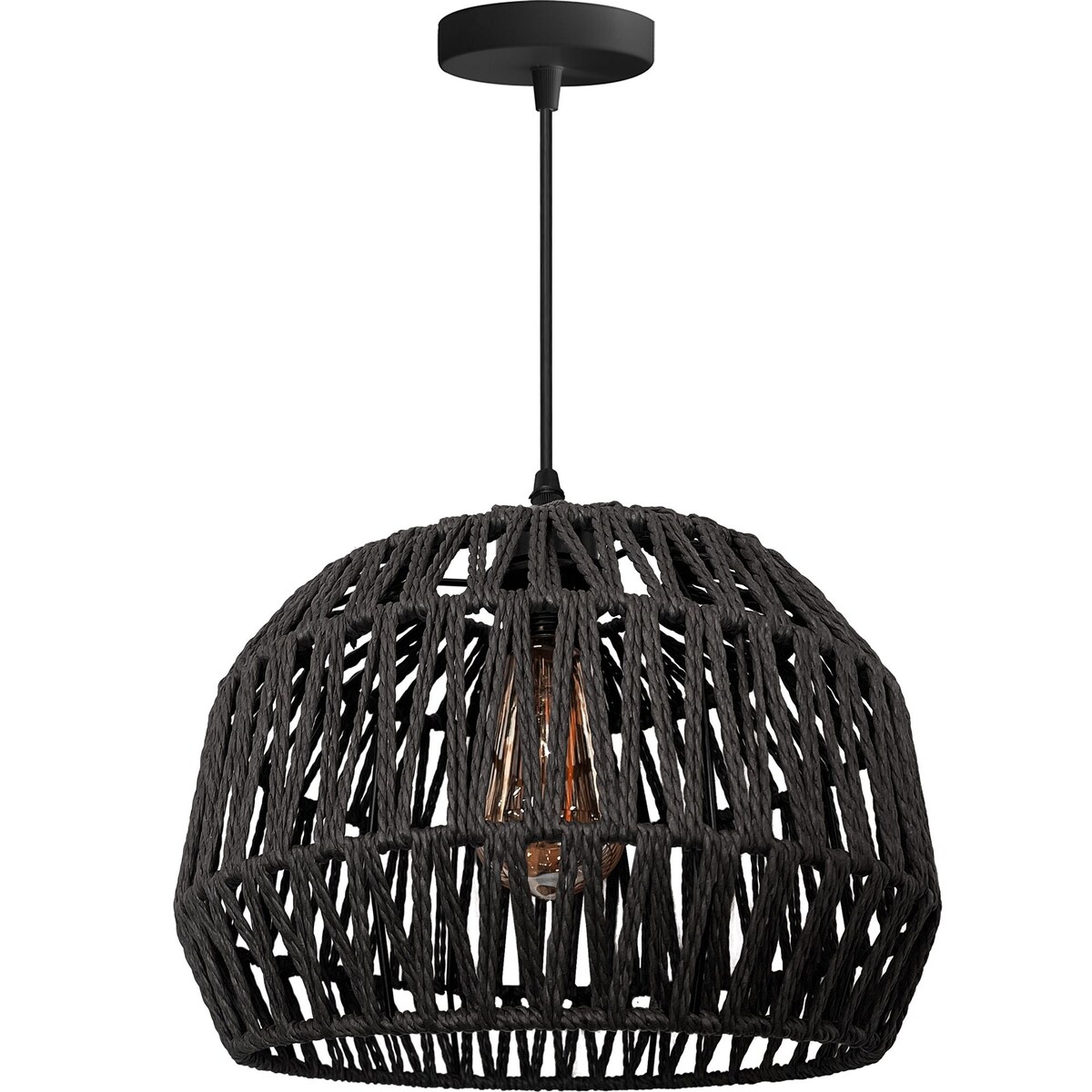 Lampa Wisząca Boho APP1483-1CP Czarna