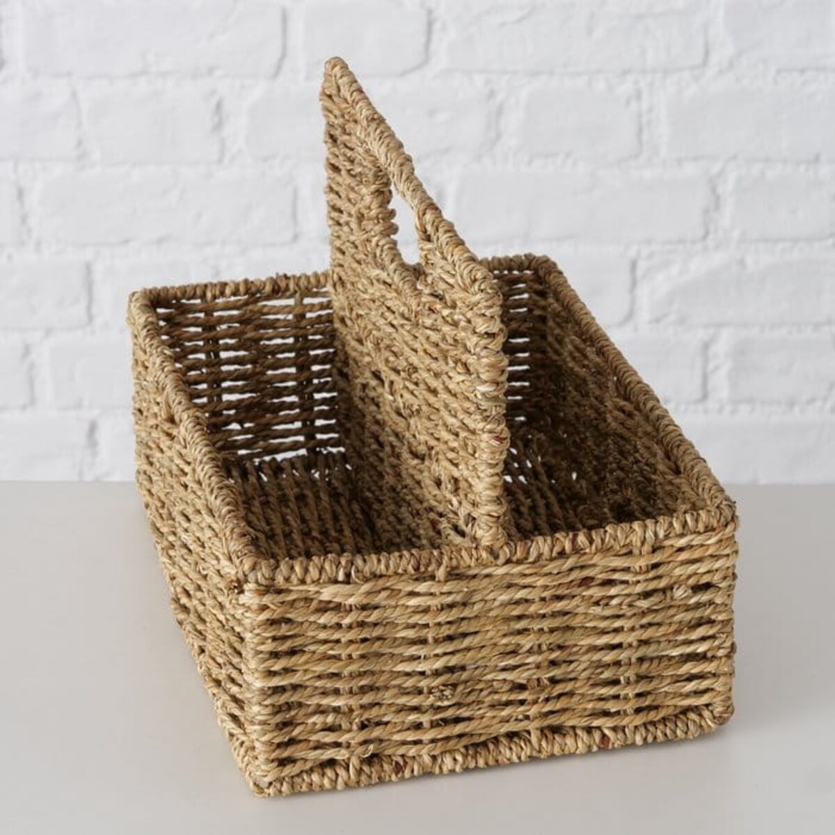 Kosz Osłonka z Trawy morskiej Elstra Dekoracyjna 21 cm Naturalny Pojemnik