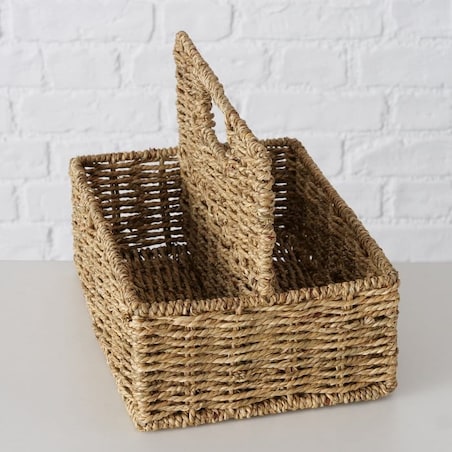 Kosz Osłonka z Trawy morskiej Elstra Dekoracyjna 21 cm Naturalny Pojemnik