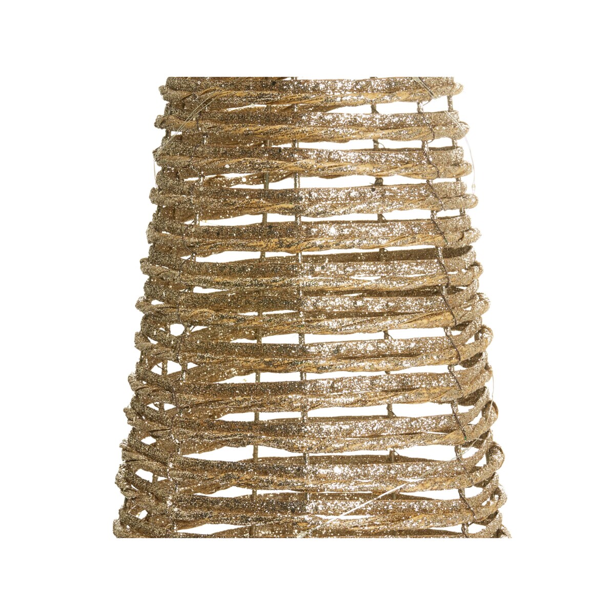 Zestaw 3 dekoracji świątecznych LED TUELSO Choinka 60/80/100 cm Złoty