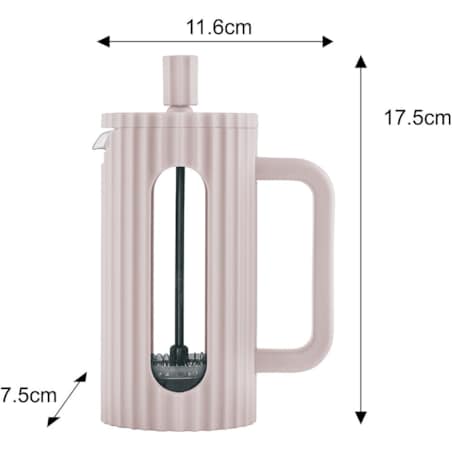 Zaparzacz do herbaty kawy szklany French Press 350 ml beżowy KLAUSBERG