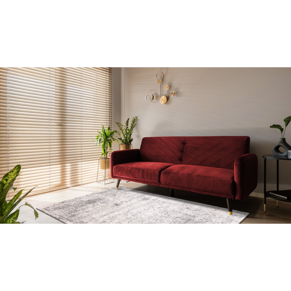 Dywan DISTIN 0200A szary / jasnoszary / 80x150 cm