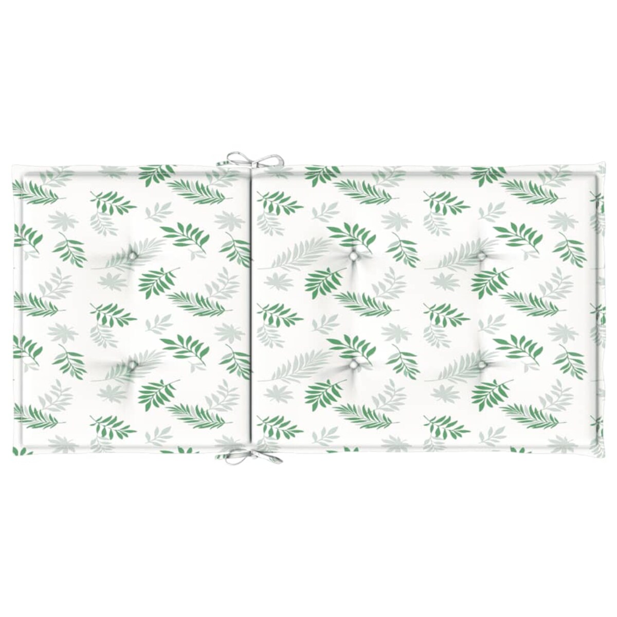 vidaXL Poduszki na krzesła z niskim oparciem, 6 szt., wzór w liście