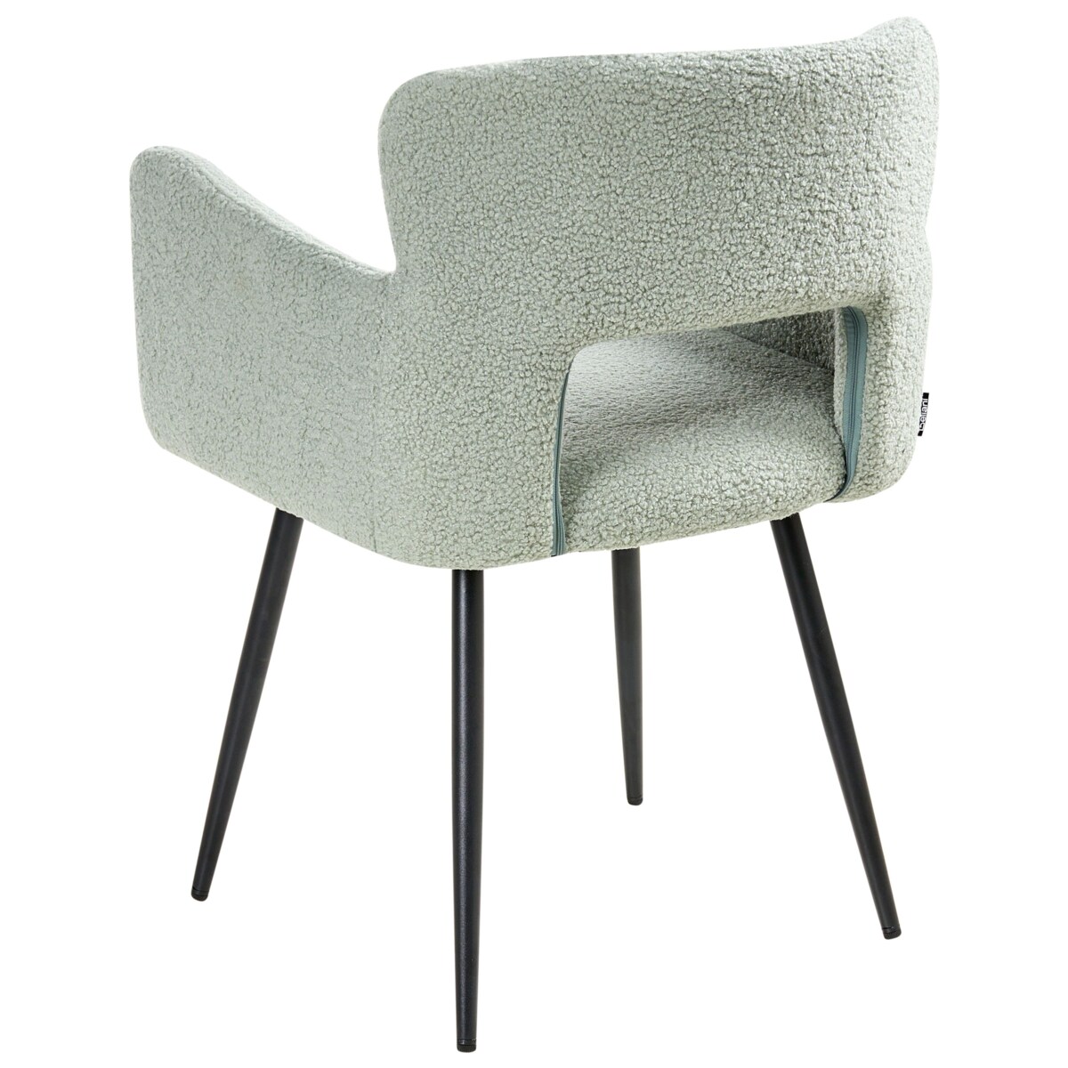 Zestaw 2 krzeseł do jadalni SANILAC Boucle Jasnozielony