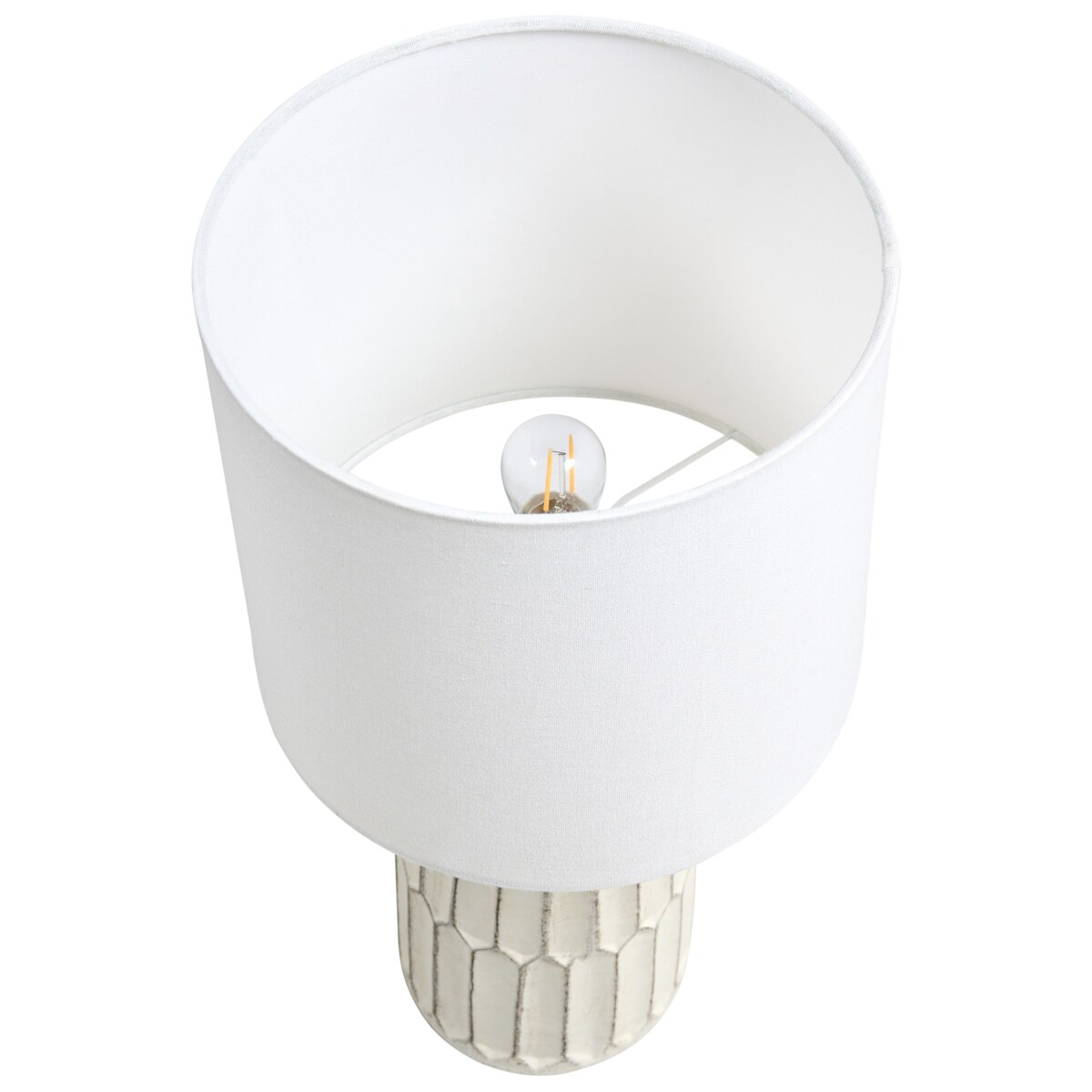 Lampa stołowa BELIHUL Ceramika Złamana biel