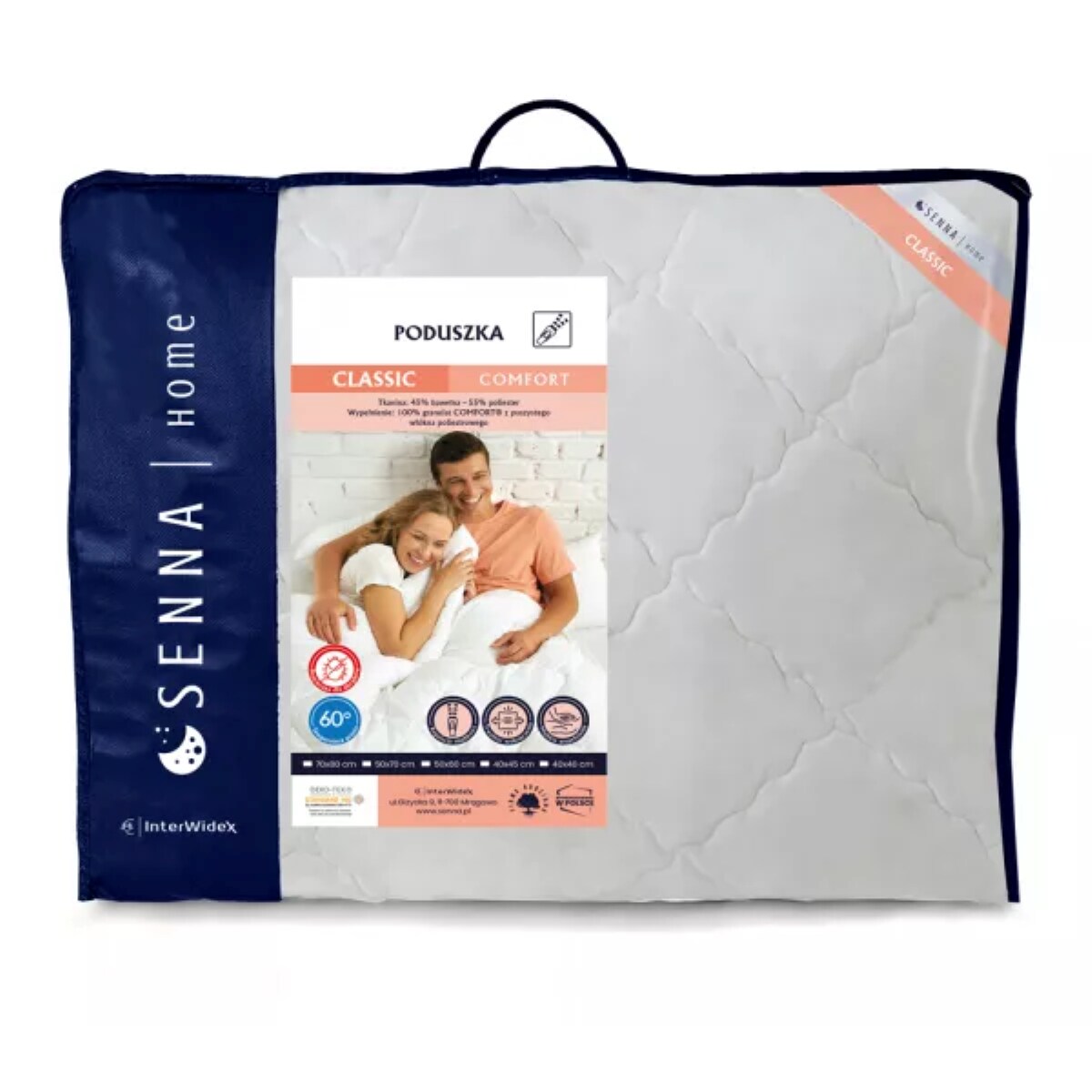 Poduszka regulowana 50x60 CLASSIC COMFORT Biała