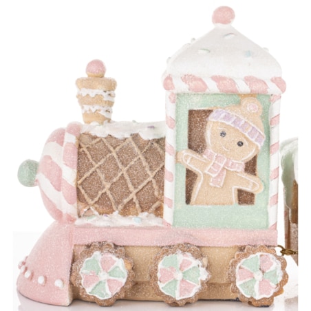 Dekoracja - pociąg ciasteczkowy 19x45x10,5 cm