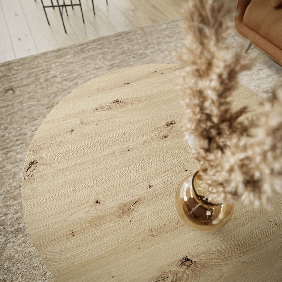 Stolik kawowy LORI 2w1 biały dąb artisan