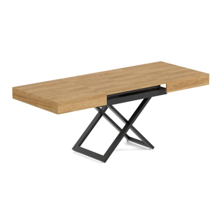 Ławostół Nowoczesny SIENNA, nogi U - Dąb Hikora Naturalny