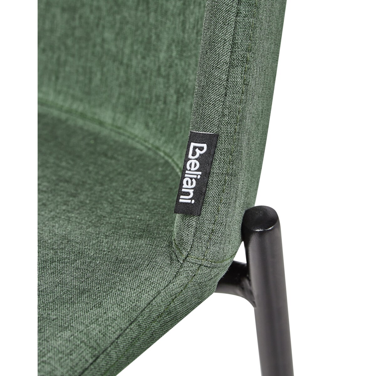 Krzesło do jadalni ESBON Zestaw 2 Tkanina Ciemnozielony