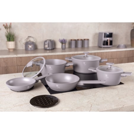 Zestaw garnków i patelni 10el. BerlingerHaus Taupe BH-8110