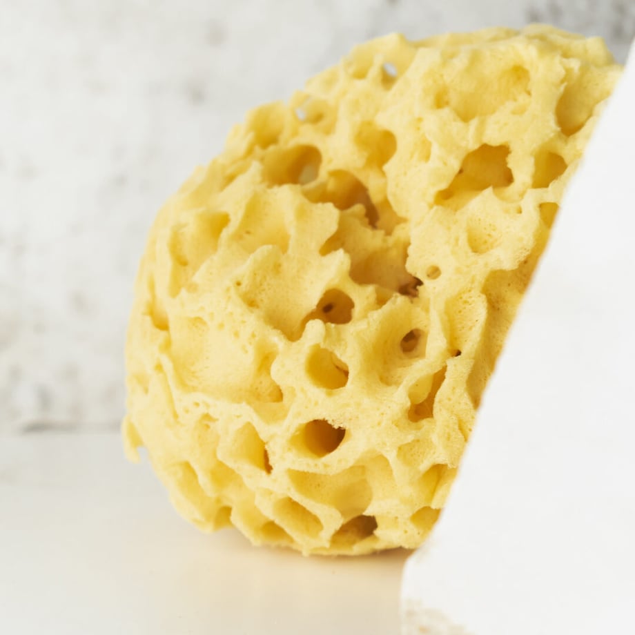 Naturalna gąbka morska (żółta) - 12,5cm 03H