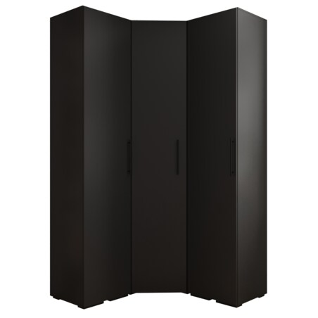 Garderoba wysoka do przedpokoju INOVA 3 Z4 czarny+czarny