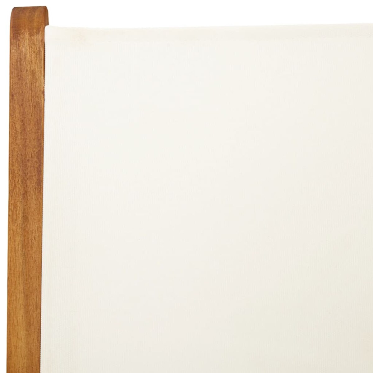 vidaXL Krzesła ogrodowe, 2 szt., kremowe, drewno akacjowe i tkanina