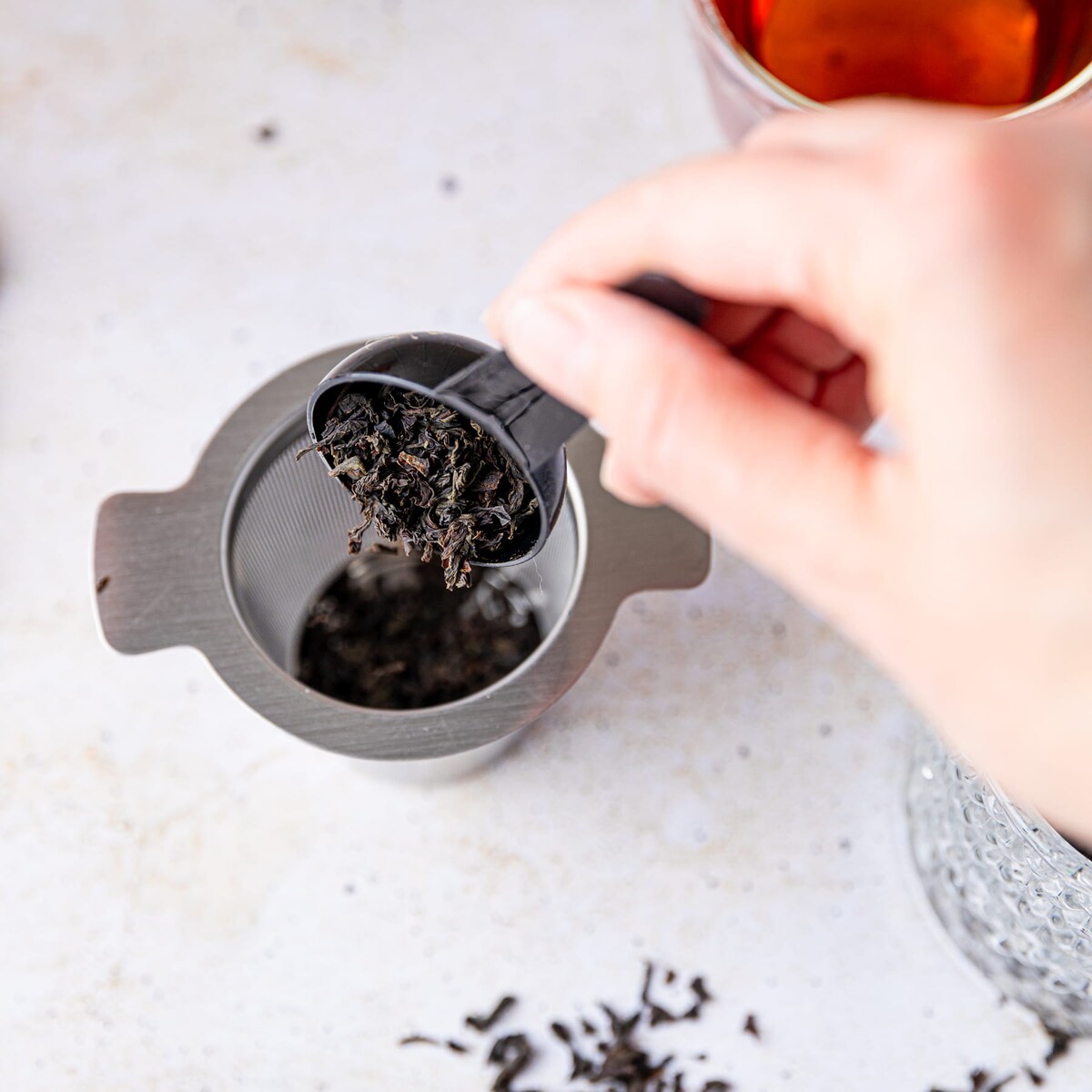 Zaparzacz do herbaty sitko na kubek 7,5x7,5cm KINGHOFF