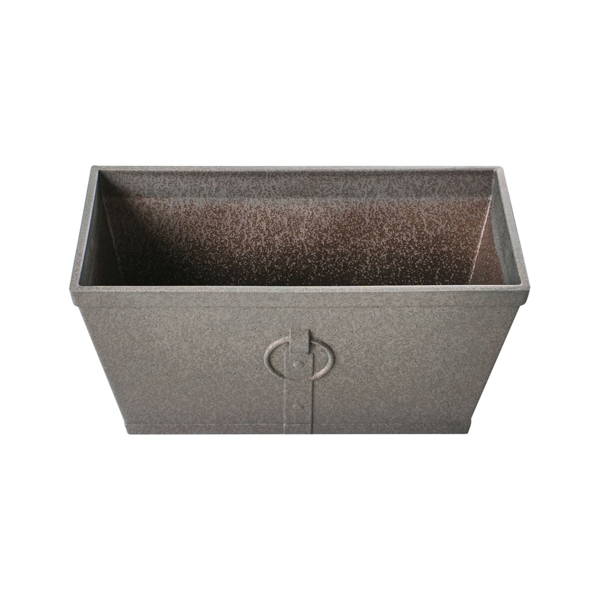 Zestaw 2 doniczek PORIA Kamień 60 cm Brązowy