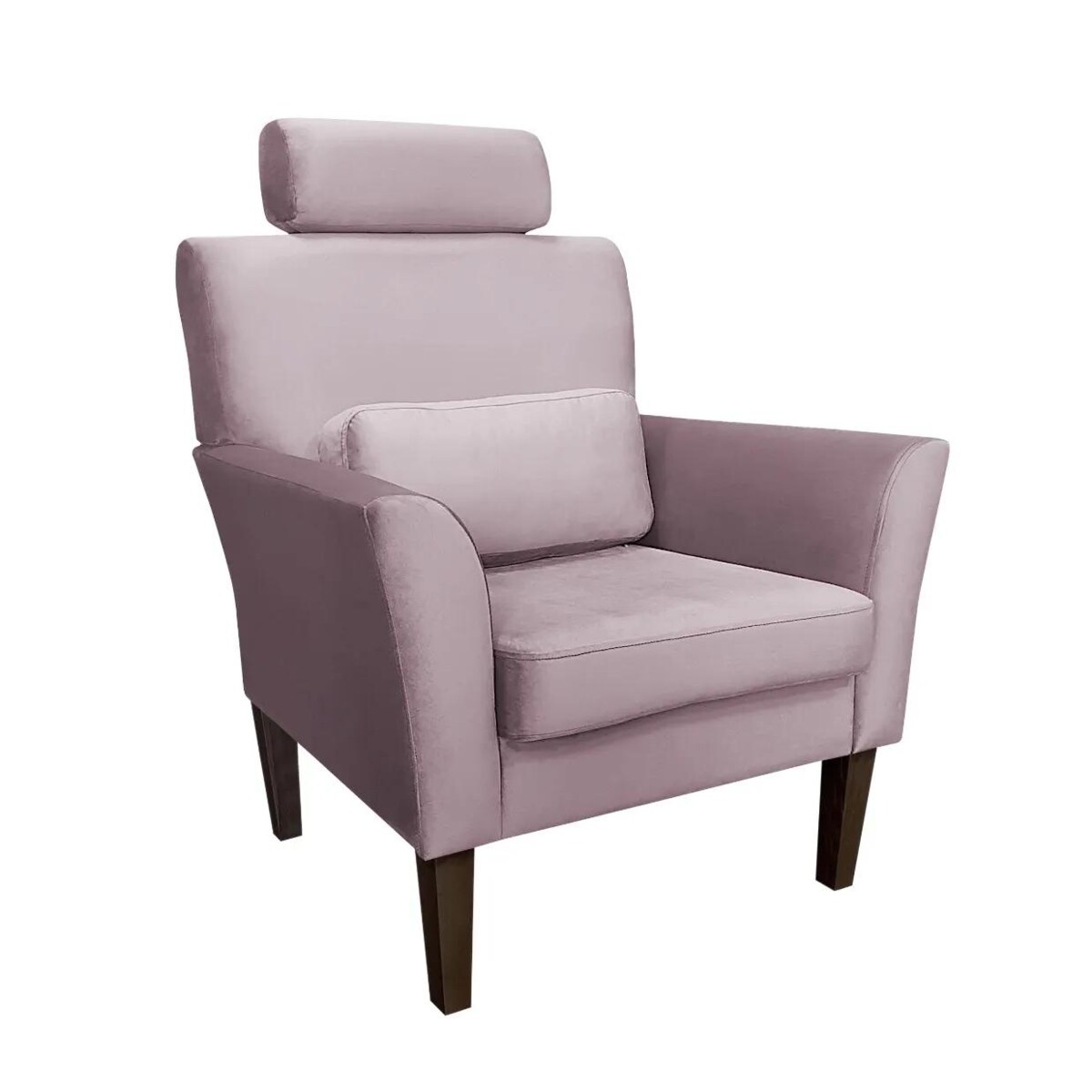 Fotel PIRO MG VELVET jasnoróżowy