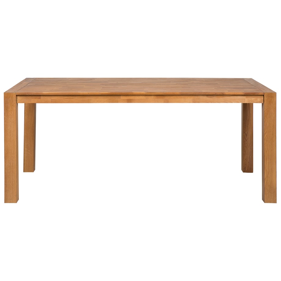 Stół do jadalni dębowy 180 x 90 cm jasne drewno NATURA