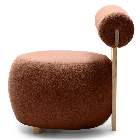 Fotel tapicerowany HANNI - V miedziany 70x63x71 cm