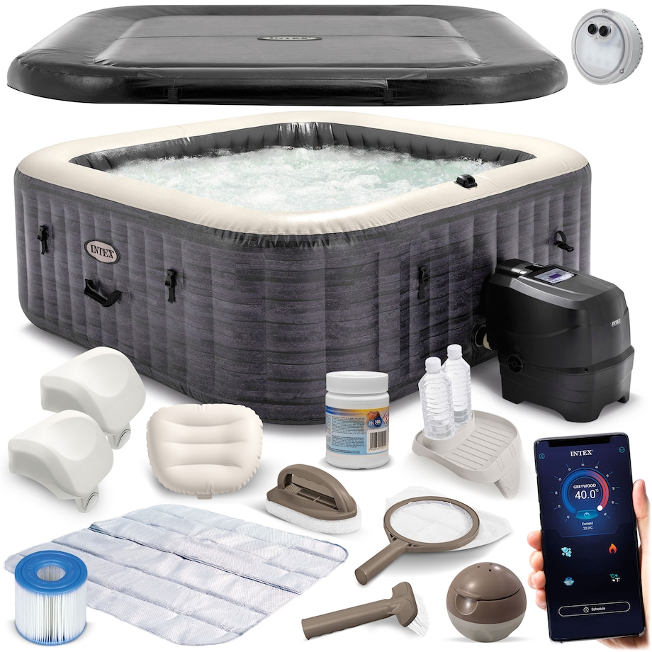 Dmuchane spa basen 6-osobowe Hydromasaż Intex 28452NP-Z
