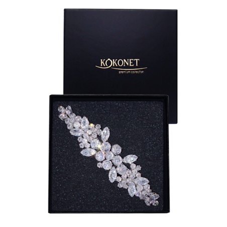 SPINKA srebrna elegancka wysoka jakość ślubna automat błyszcząca pudełko