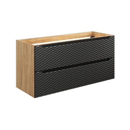 Szafka pod umywalkę OCEAN BLACK 82-120-2S 120cm dąb olejowany/czarna