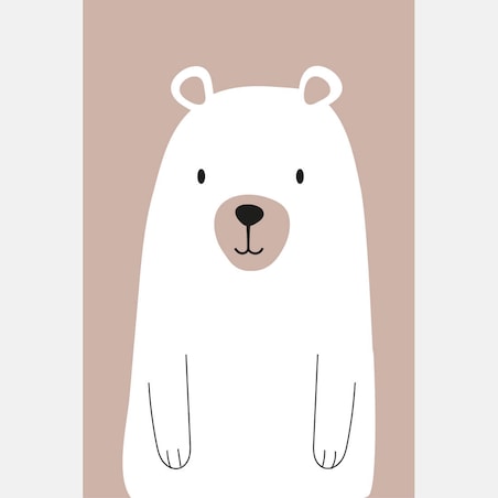 Plakat dla dzieci Miś boho 30x40
