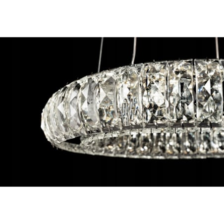 Lampa Kryształowa Sufitowa Plafon Chrom Led Pilot