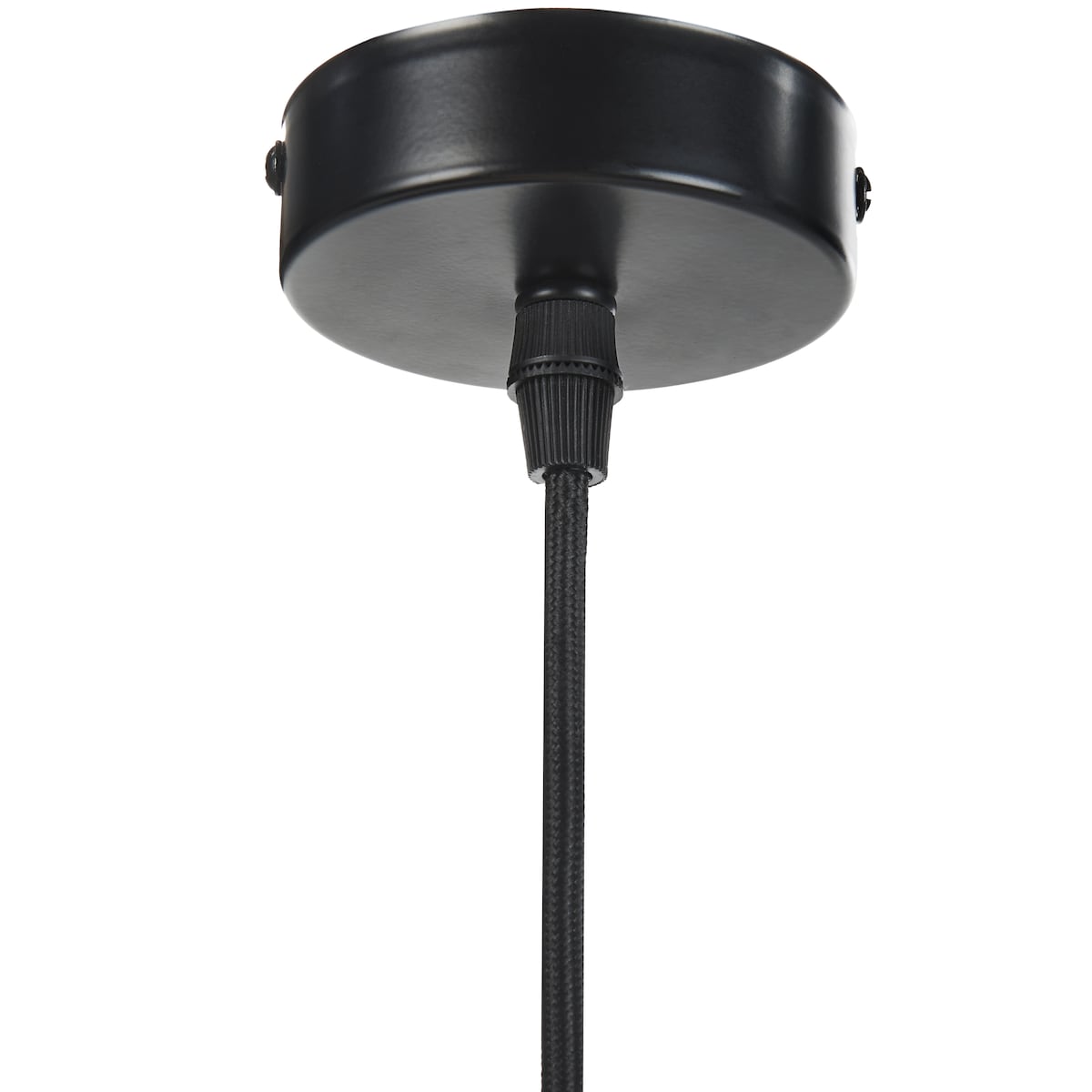 Lampa wisząca MURRELL Drewno topolowe Czarny