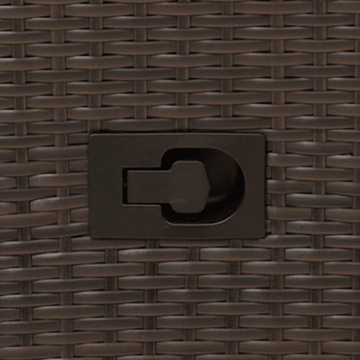 vidaXL Rozkładane fotele ogrodowe, 2 szt, poduszki, brązowy rattan PE