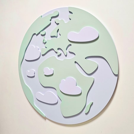 Dekoracja Ścienna Ziemia - Ozdoba do Pokoju Dziecięcego