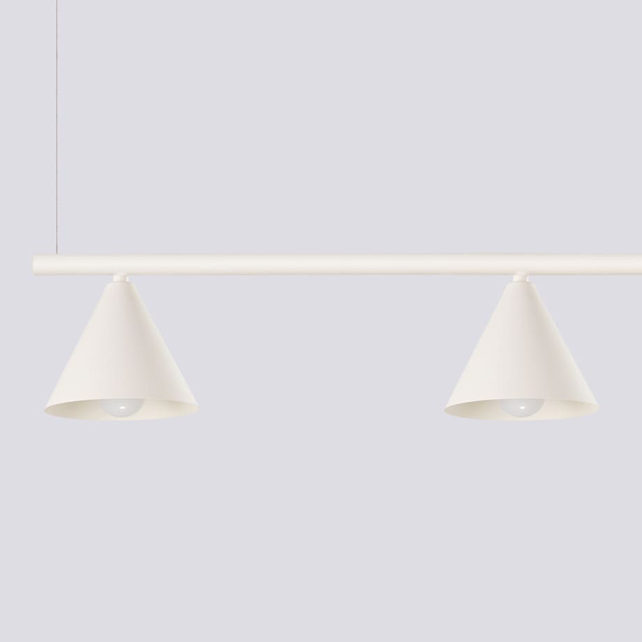 Żyrandol NOX 4L beżowa