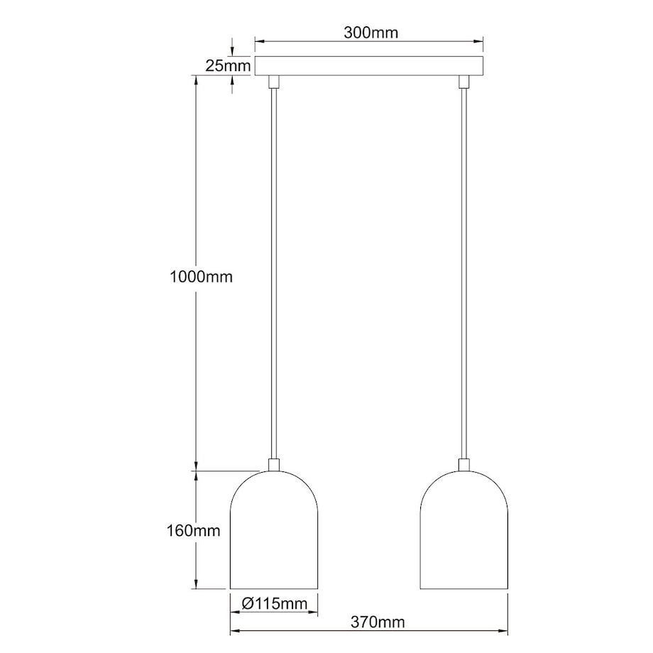 Lampa wisząca Light Prestige Nilo złoty 2 x GU10 1 szt.