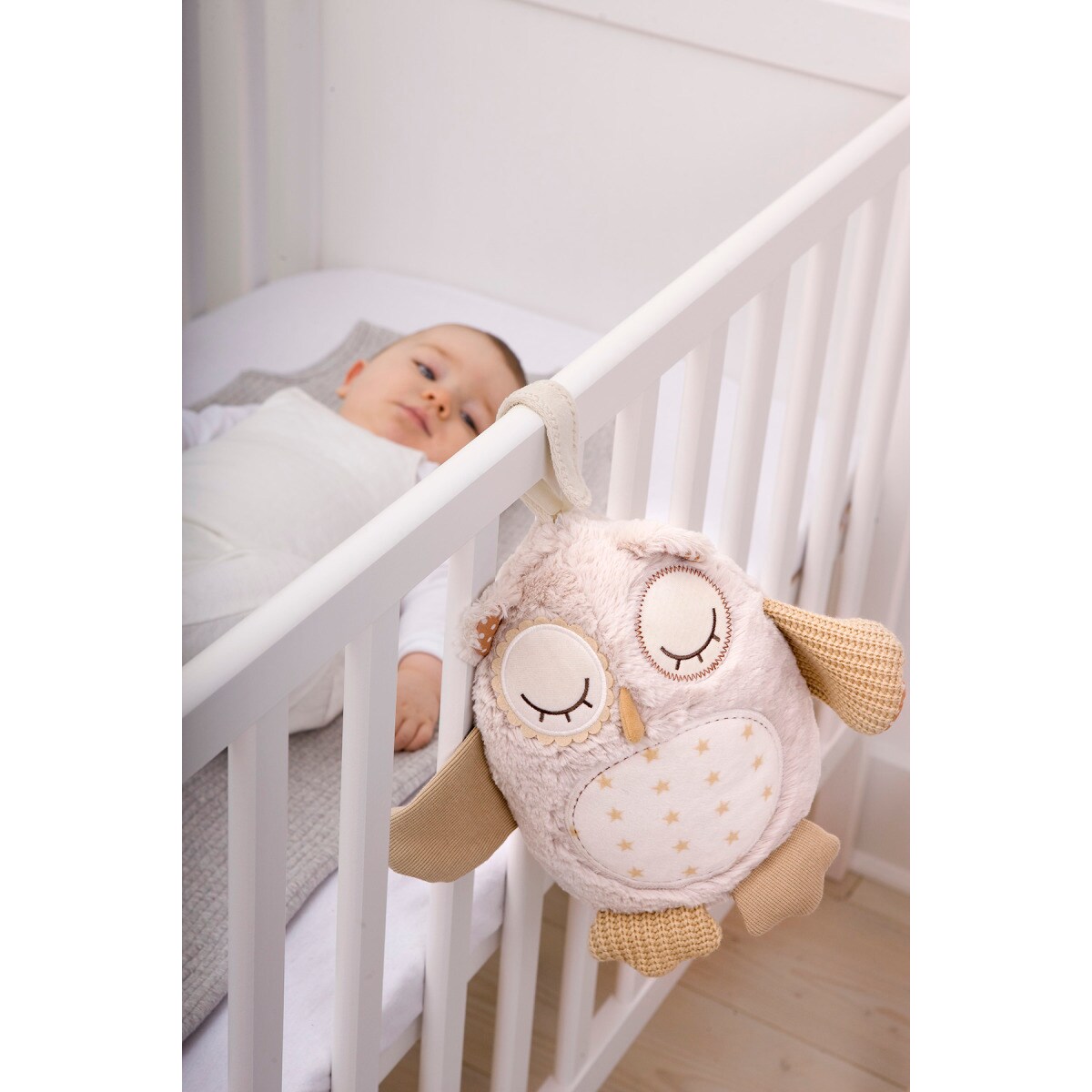 Szumiąca sowa z czujnikiem dźwięku i pozytywką - Cloud b® Nighty Night Owl Smart Sensor™