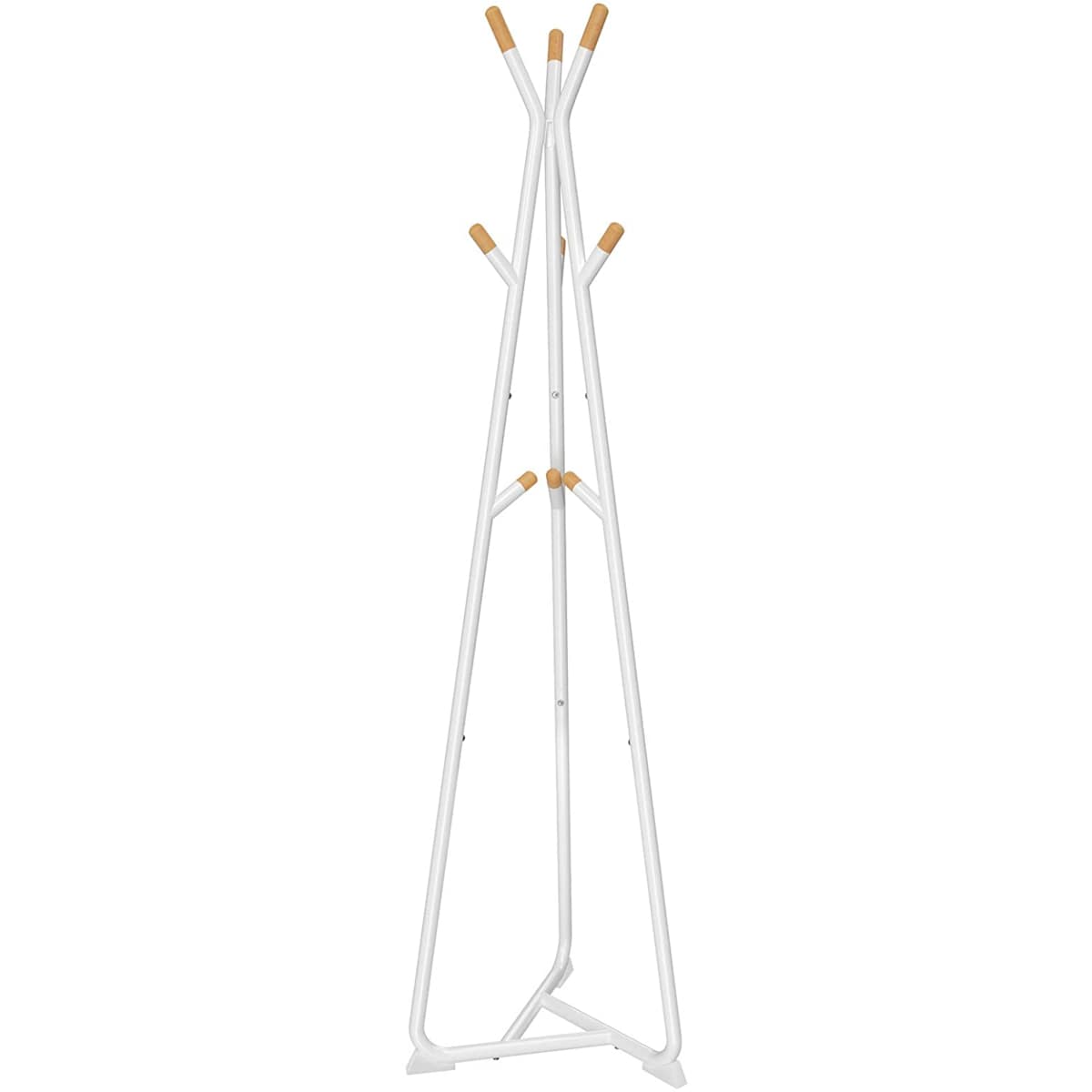 Wieszak Stojący Podłogowy do Przedpokoju, Korytarza Biały