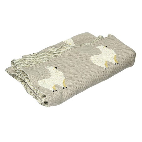 Pled Lama gray, 80x100cm