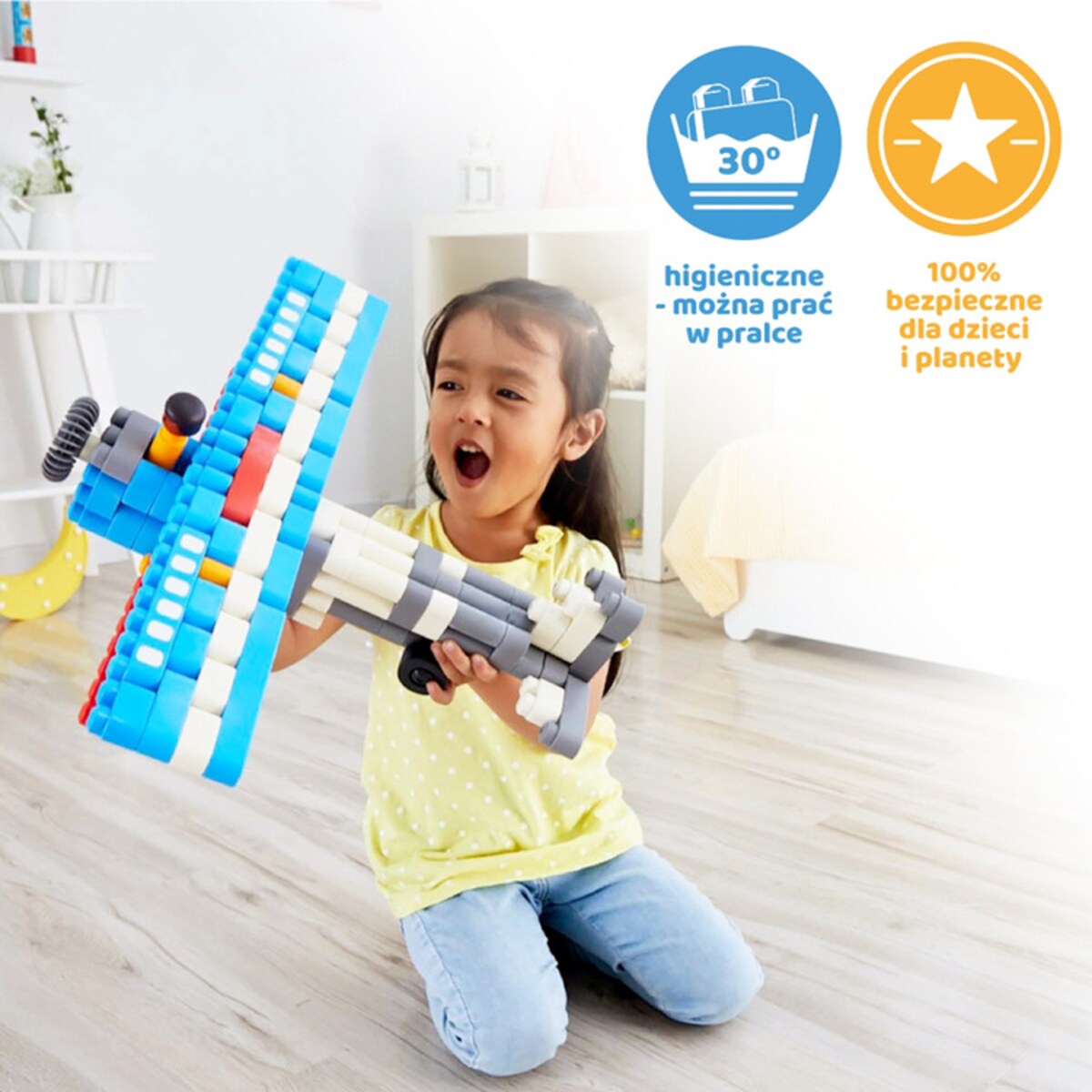 Miękkie Klocki Konstrukcyjne Lotnisko 142 el. 2+ PolyM