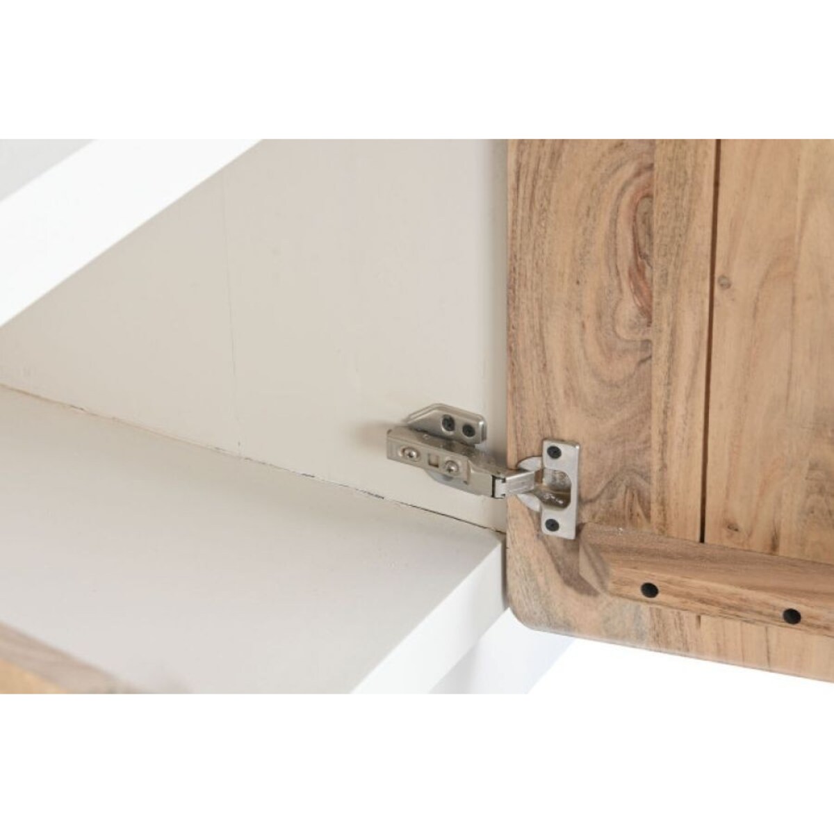 Szafka RTV z drewna mango i akacji 55x140x40 cm