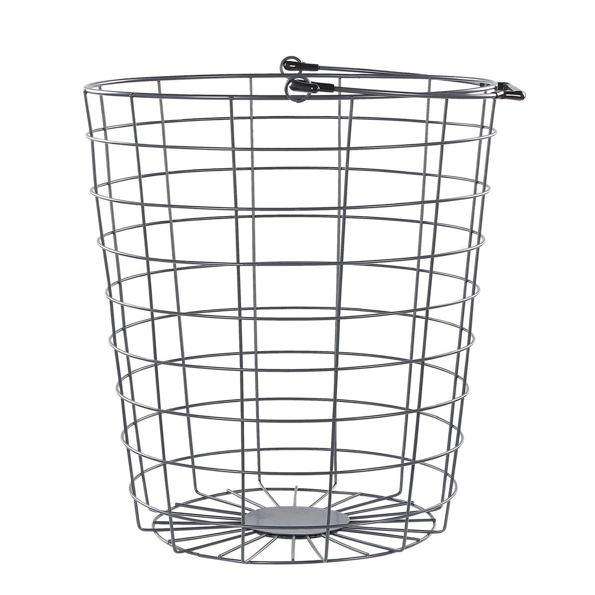 Stojak z 3 koszami na kółkach metalowy szary AYAPAL