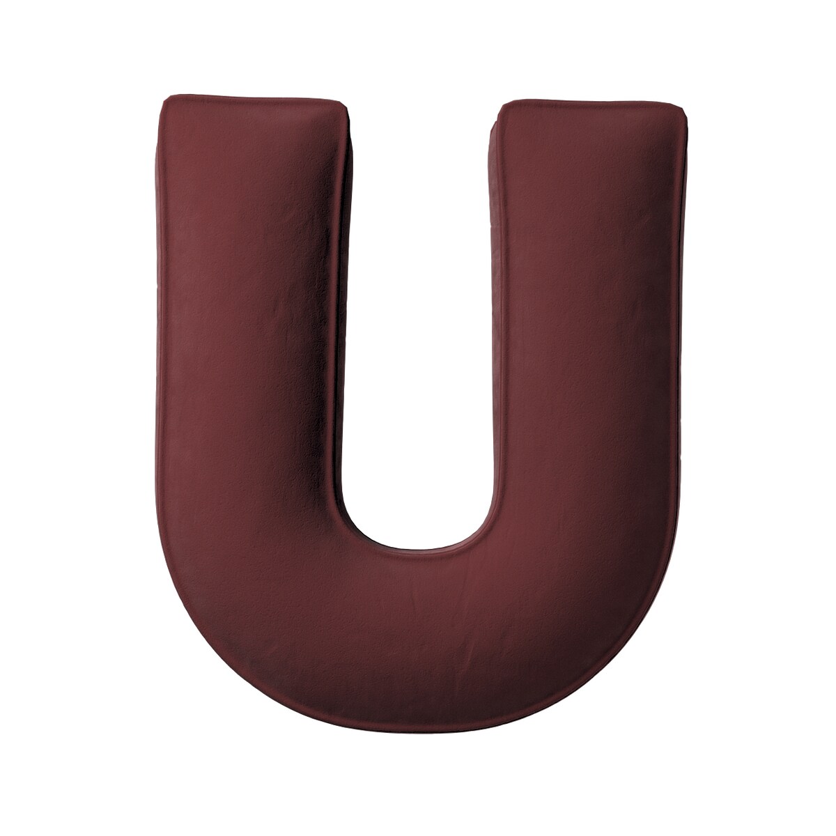 Poduszka literka U, bordowy, 35x40cm, Posh Velvet