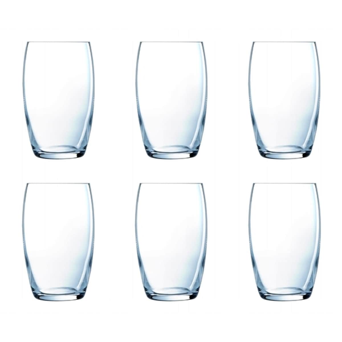 WYSOKA SZKLANKA 6x 375 ml LUMINARC na napoje wodę