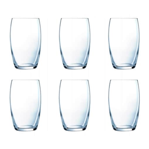 WYSOKA SZKLANKA 6x 375 ml LUMINARC na napoje wodę