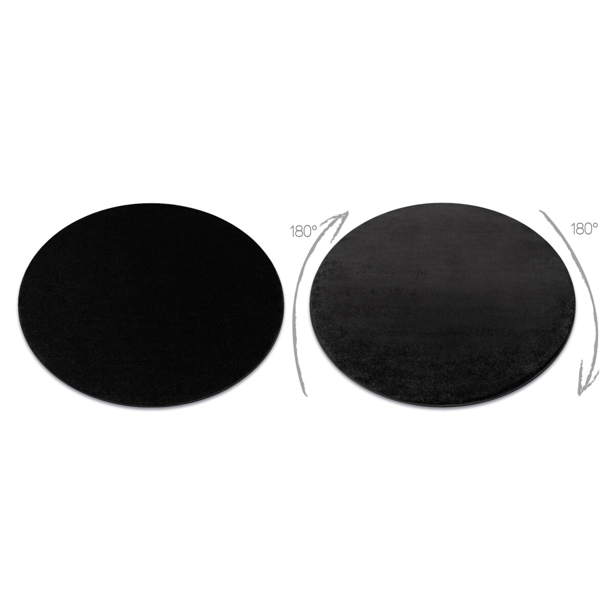 Dywan SOFTY koło Jednolity, jednokolorowy koło 150 cm