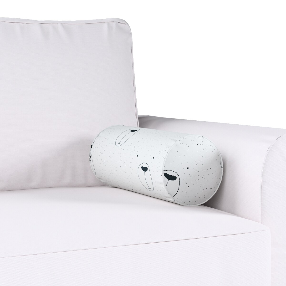 Wałek Ruby, ecru-czarny, Ø16 x 40 cm, Magic Collection